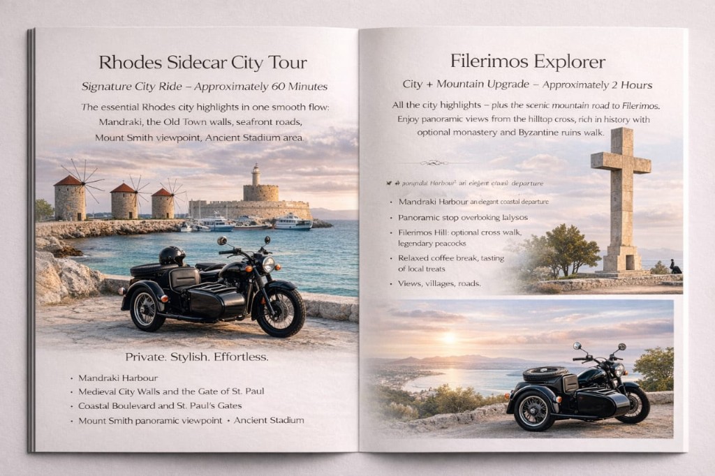 Rhodes Sidecar City Tour