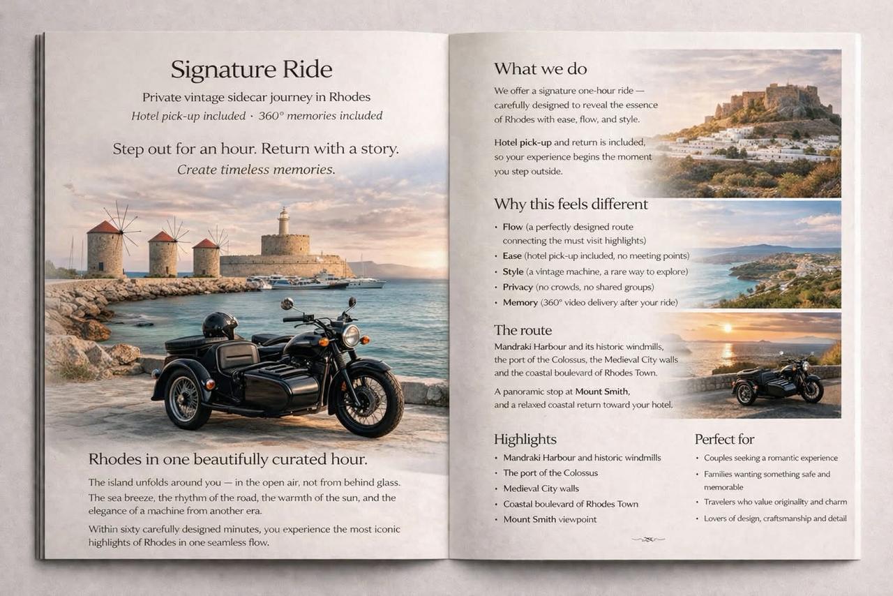Rhodes Sidecar City Tour